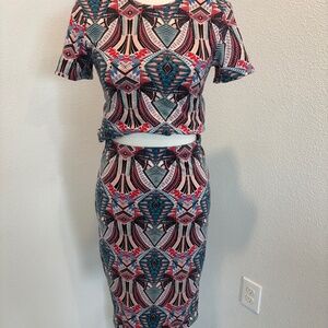 WAYF two piece set top and NWT skirt